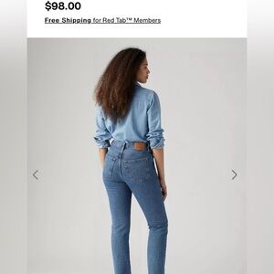 Levi's High Rise Blue Jeans for Women